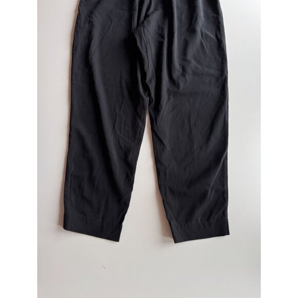 KIT AND ACE Black City Nylon Silk Blend Tapered Casual Ankle Pants, Size 8 - Picture 5 of 9